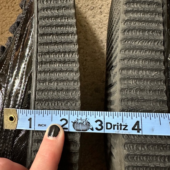 Fenty Puma Black Patent Cracked Leather Creepers - Picture 7 of 7